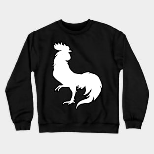 white rooster Crewneck Sweatshirt